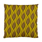 Yellow Brown Minimalist Leaves Standard Cushion Case (Two Sides) Front