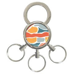 Geometric Bricks   3-ring Key Chain by ConteMonfreyShop