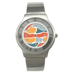 Geometric Bricks   Stainless Steel Watch by ConteMonfreyShop