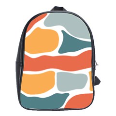 Geometric Bricks   School Bag (large)