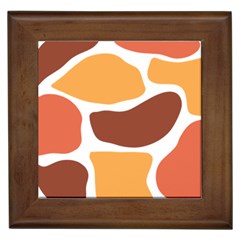 Geometric Pastel Bricks   Framed Tile by ConteMonfreyShop