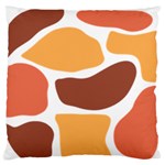 Geometric Pastel Bricks   Large Flano Cushion Case (Two Sides) Back