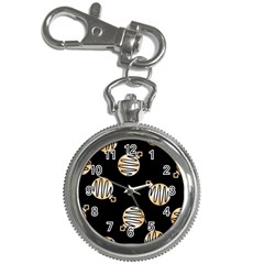 Gold Ornaments Black Key Chain Watches by TetiBright