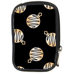 Gold Ornaments Black Compact Camera Leather Case by TetiBright