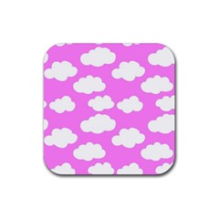 Purple Clouds   Rubber Coaster (square) by ConteMonfreyShop