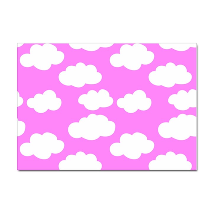 Purple Clouds   Sticker A4 (10 pack)