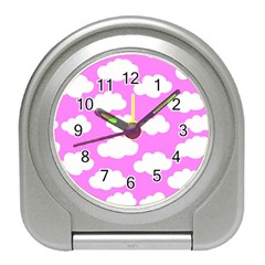 Purple Clouds   Travel Alarm Clock by ConteMonfreyShop