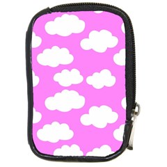 Purple Clouds   Compact Camera Leather Case by ConteMonfreyShop