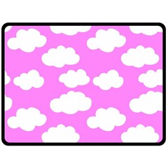 Purple Clouds   Fleece Blanket (large) by ConteMonfreyShop