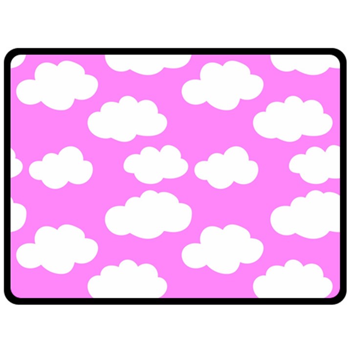 Purple Clouds   Fleece Blanket (Large)