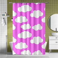 Purple Clouds   Shower Curtain 48  X 72  (small) by ConteMonfreyShop