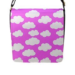 Purple Clouds   Flap Closure Messenger Bag (l) by ConteMonfreyShop