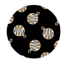 Gold Ornaments Black Mini Round Pill Box by TetiBright