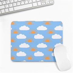 Sun And Clouds  Small Mousepad by ConteMonfreyShop