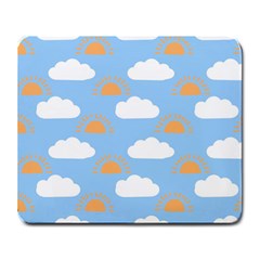 Sun And Clouds  Large Mousepad by ConteMonfreyShop