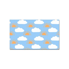 Sun And Clouds  Sticker (rectangular)