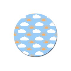 Sun And Clouds  Magnet 3  (round) by ConteMonfreyShop