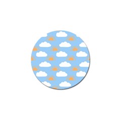 Sun And Clouds  Golf Ball Marker