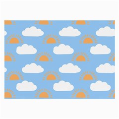 Sun And Clouds  Large Glasses Cloth