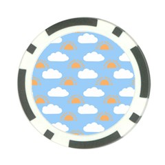 Sun And Clouds  Poker Chip Card Guard (10 Pack)