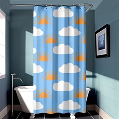 Sun And Clouds  Shower Curtain 36  X 72  (stall)