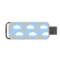 Sun And Clouds  Portable Usb Flash (one Side)