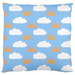 Sun And Clouds  Standard Flano Cushion Case (one Side)