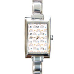 Rainbow Pattern   Rectangle Italian Charm Watch by ConteMonfreyShop