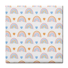 Rainbow Pattern   Tile Coaster by ConteMonfreyShop