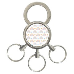 Rainbow Pattern   3-ring Key Chain