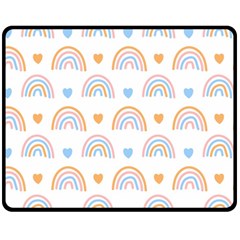 Rainbow Pattern   Fleece Blanket (medium) by ConteMonfreyShop