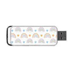 Rainbow Pattern   Portable Usb Flash (two Sides) by ConteMonfreyShop