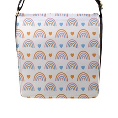 Rainbow Pattern   Flap Closure Messenger Bag (l) by ConteMonfreyShop