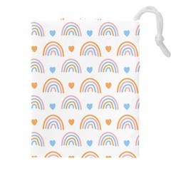 Rainbow Pattern   Drawstring Pouch (5xl) by ConteMonfreyShop