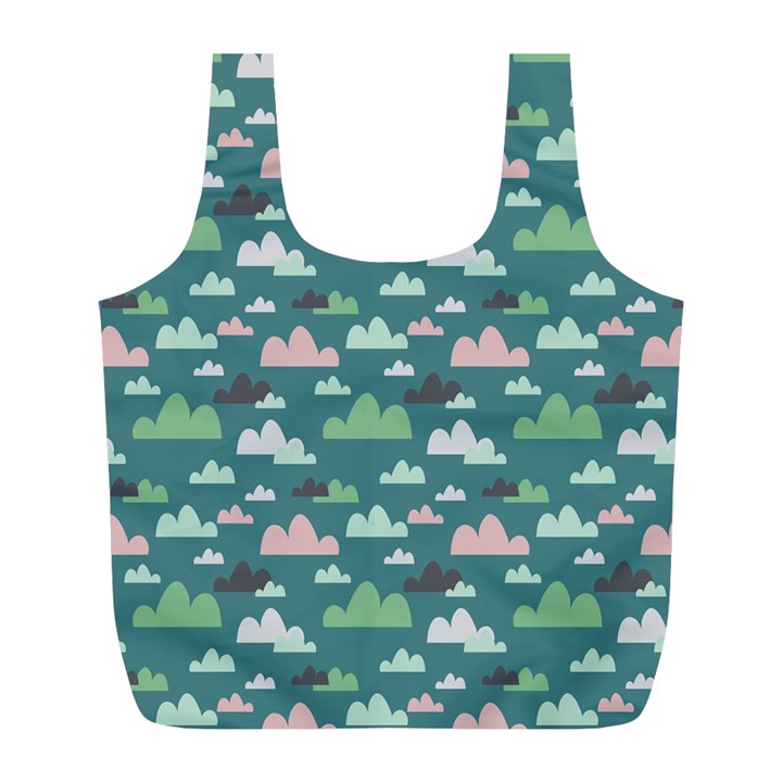 Llama Clouds   Full Print Recycle Bag (L)