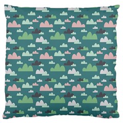 Llama Clouds   Large Flano Cushion Case (two Sides) by ConteMonfreyShop