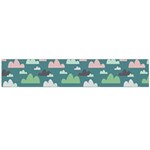 Llama Clouds   Large Flano Scarf  Front