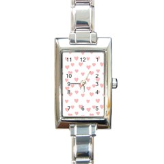 Small Cute Hearts   Rectangle Italian Charm Watch by ConteMonfreyShop