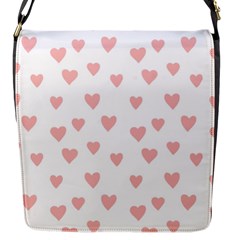 Small Cute Hearts   Flap Closure Messenger Bag (s) by ConteMonfreyShop