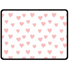 Small Cute Hearts   Double Sided Fleece Blanket (large) by ConteMonfreyShop