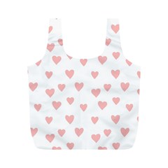 Small Cute Hearts   Full Print Recycle Bag (m) by ConteMonfreyShop