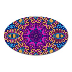 Mandala Fishes Magnet (oval) by ConteMonfreyShop