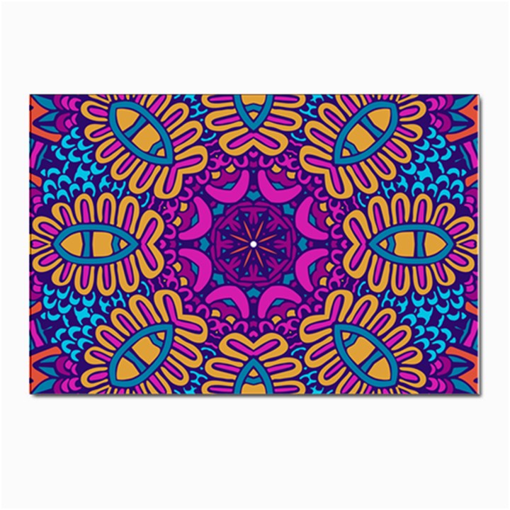 Mandala Fishes Postcard 4 x 6  (Pkg of 10)