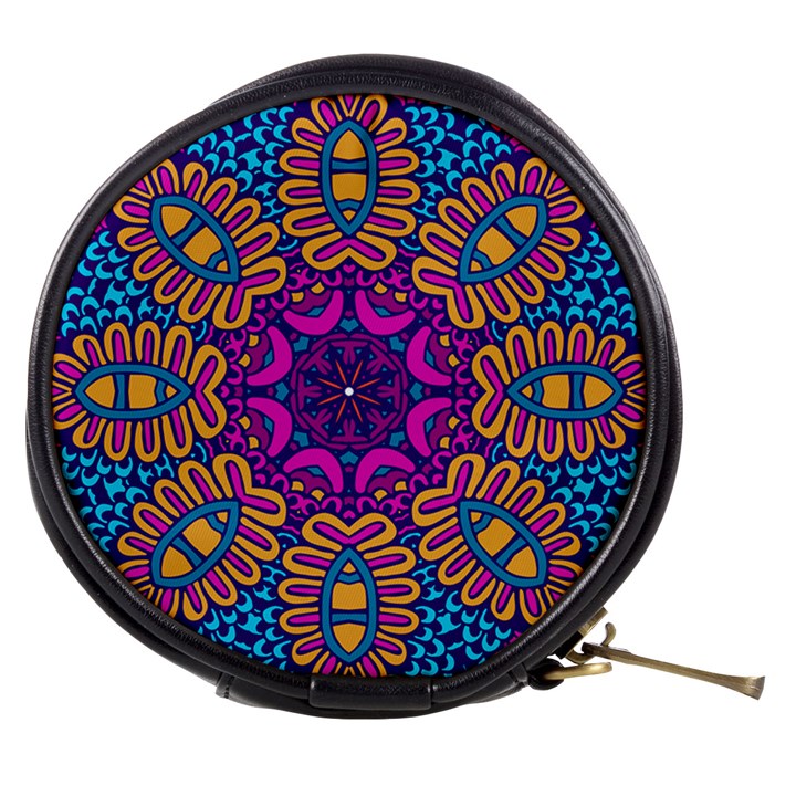 Mandala Fishes Mini Makeup Bag