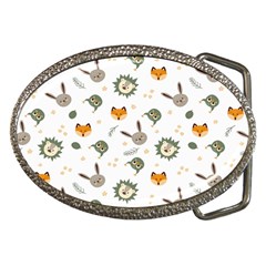 Rabbit, Lions And Nuts   Belt Buckle by ConteMonfreyShop