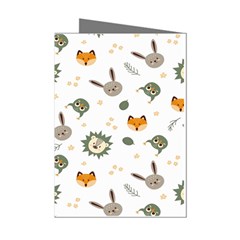 Rabbit, Lions And Nuts   Mini Greeting Cards (pkg Of 8)