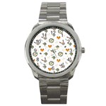 Rabbit, Lions And Nuts   Sport Metal Watch Front