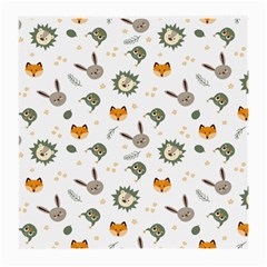 Rabbit, Lions And Nuts   Medium Glasses Cloth by ConteMonfreyShop