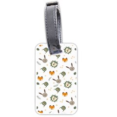 Rabbit, Lions And Nuts   Luggage Tag (one Side) by ConteMonfreyShop