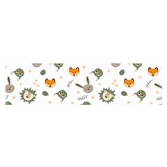 Rabbit, Lions And Nuts   Oblong Satin Scarf (16  X 60 ) by ConteMonfreyShop